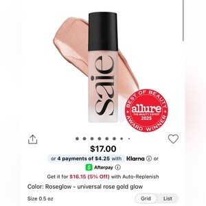 Saie Universal Rose Gold Highlighter